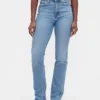 Jeans slim droit taille haute « Curvy » style années 90