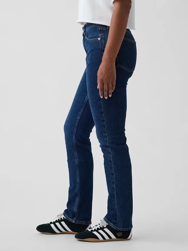 Jeans slim droit taille haute « Curvy » style années 90