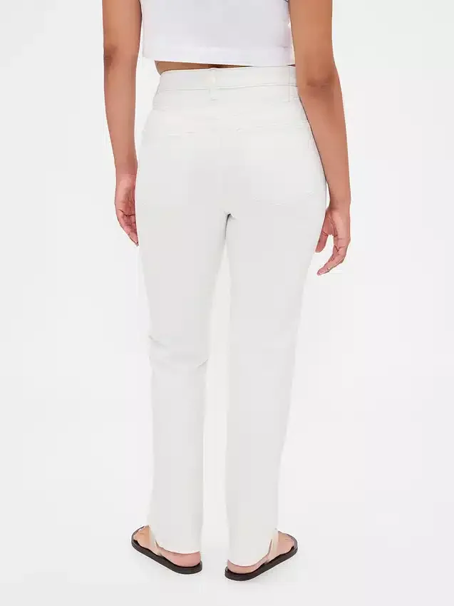 Jeans slim droit taille haute « Curvy » style années 90
