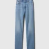 Jeans slim droit taille haute « Curvy » style années 90