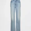 Jeans slim droit taille haute « Curvy » style années 90