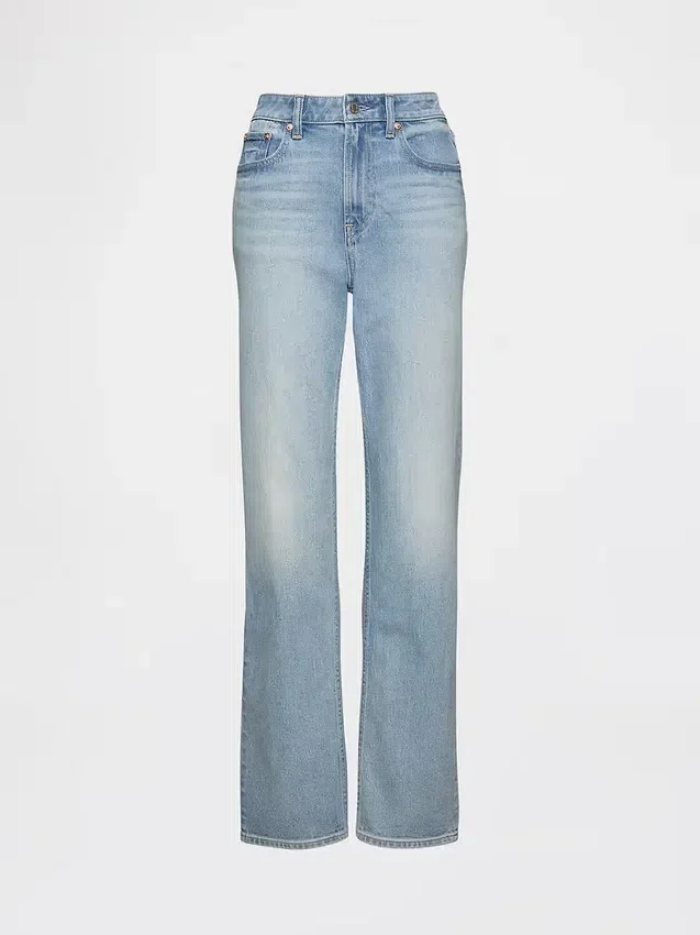 Jeans slim droit taille haute « Curvy » style années 90