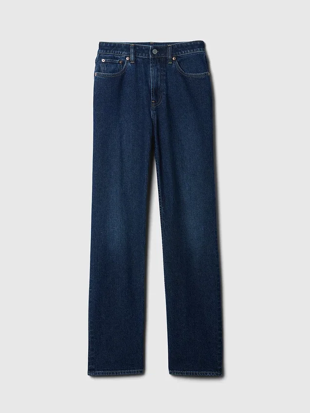 Jeans slim droit taille haute « Curvy » style années 90