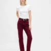 Jeans slim droit taille haute style années 90