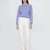 Jeans slim droit taille haute style années 90