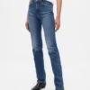 Jeans slim droit taille haute style années 90