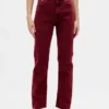 Jeans slim droit taille haute style années 90