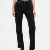 Jeans slim droit taille haute style années 90