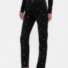 Jeans slim droit taille haute style années 90
