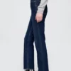 Jeans slim droit taille haute style années 90