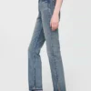 Jeans slim droit taille haute style années 90