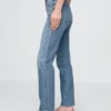 Jeans slim droit taille haute style années 90