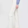 Jeans slim droit taille haute style années 90