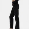 Jeans slim droit taille haute style années 90