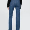 Jeans slim droit taille haute style années 90