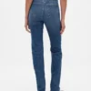 Jeans slim droit taille haute style années 90