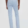 Jeans slim droit taille haute style années 90