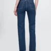 Jeans slim droit taille haute style années 90