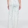 Jeans slim droit taille haute style années 90