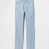 Jeans slim droit taille haute style années 90