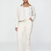 Jeans slim droit taille haute style années 90