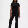 Jeans slim droit taille haute style années 90