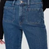 Jeans slim droit taille haute style années 90