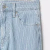 Jeans slim droit taille haute style années 90