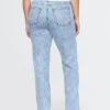 Jeans slim droit taille haute style années 90