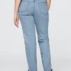 Jeans slim droit taille haute style années 90