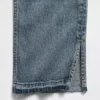 Jeans slim droit taille haute style années 90