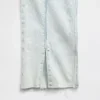Jeans slim droit taille haute style années 90