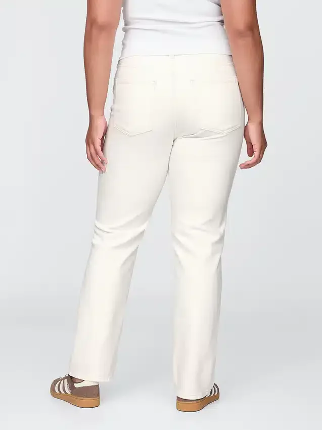 Jeans slim droit taille haute style années 90