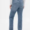 Jeans slim droit taille haute style années 90