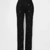 Jeans slim droit taille haute style années 90