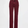 Jeans slim droit taille haute style années 90