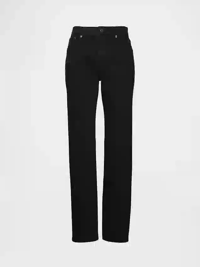 Jeans slim droit taille haute style années 90