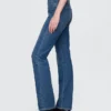 Jeans slim droit taille haute style western des années 90
