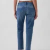 Jeans slim fuselé à taille mi-haute