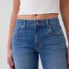 Jeans slim fuselé à taille mi-haute