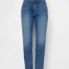 Jeans slim fuselé à taille mi-haute