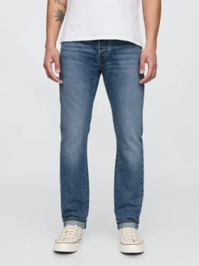 Jeans slim à lisière