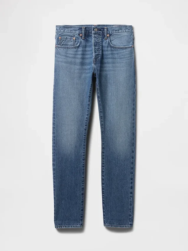 Jeans slim à lisière