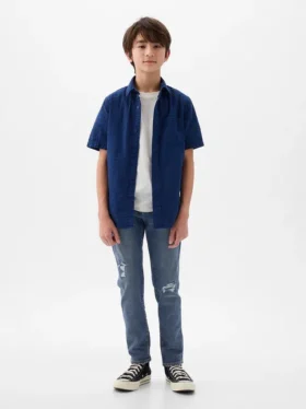 Jeans slim « Rip & Repair » pour enfants