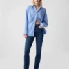 Jeans slim vintage à taille haute
