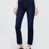 Jeans slim vintage à taille haute