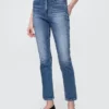 Jeans slim vintage à taille haute