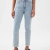 Jeans slim vintage à taille haute