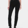 Jeans slim vintage à taille haute