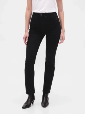 Jeans slim vintage à taille haute